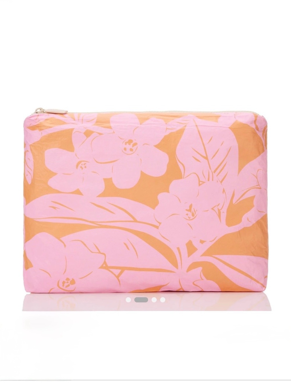 NWT ALOHA Collection Lei Garden Mid Pouch Pink Orange SOLD OUT